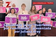 Sancionada la ley «Huérfanos por Feminicidio», presentada por Juliana Aray