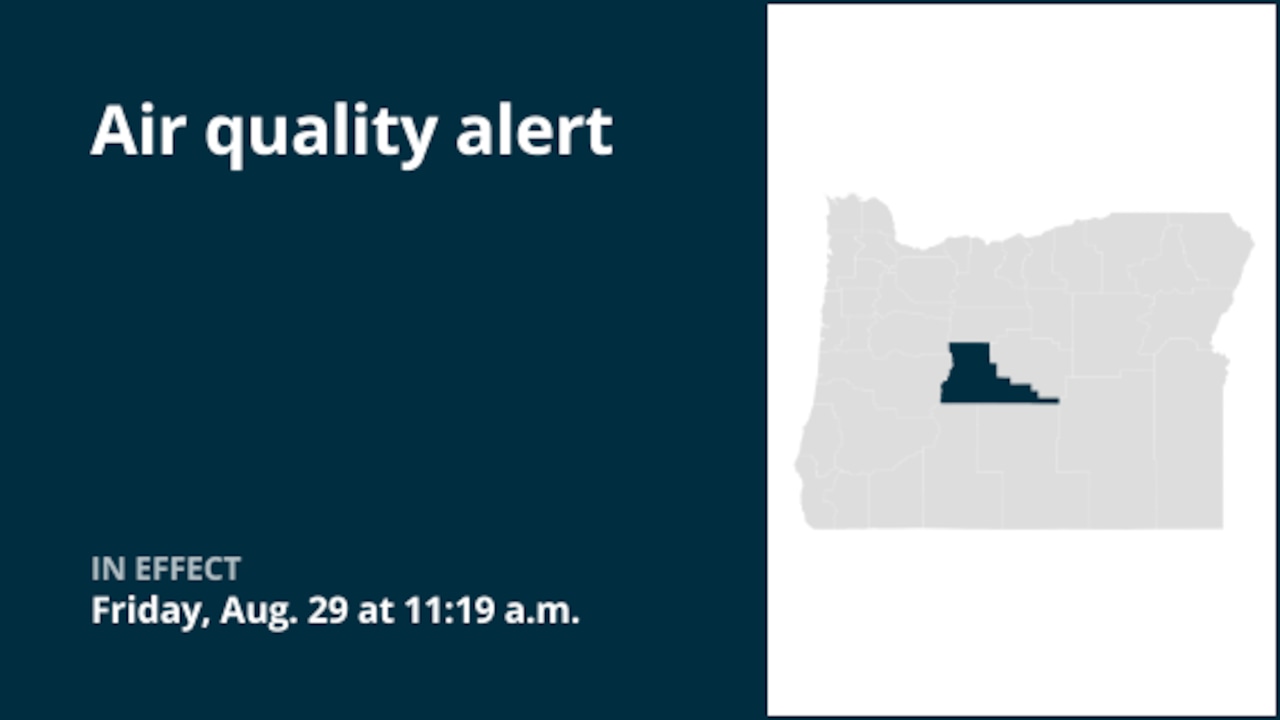 Air quality alert in place for Deschutes County Tuesday