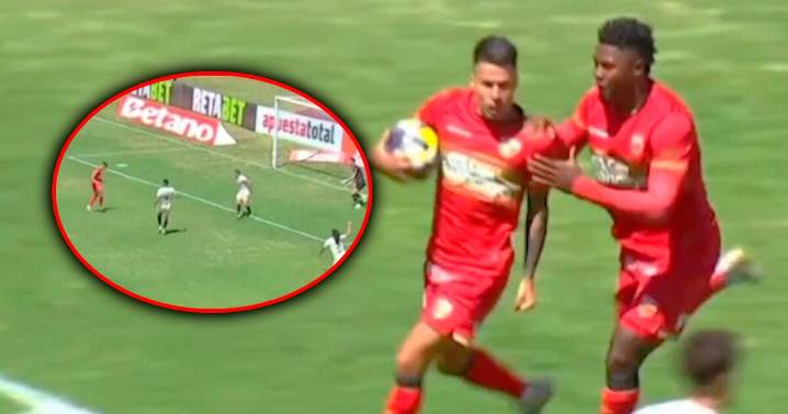 Terrible error de Riveros que le permitió a Sanguinetti anotar el 1