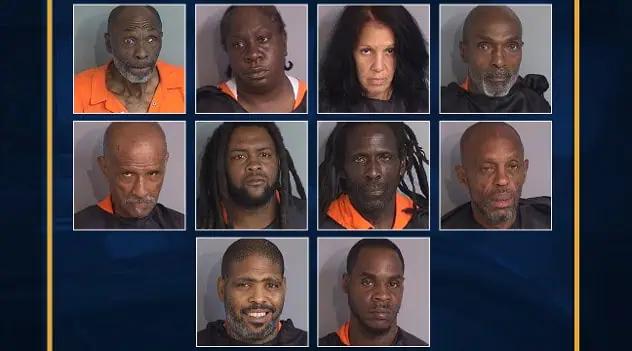 "Operation The Wall" Leads To 10 Arrests In Kissimmee Narcotics Bust