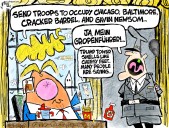 Cartoon: Troops to the Cracker Barrel