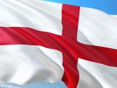 England flies the flag – from a lamp post, covered in bird sh*t.
