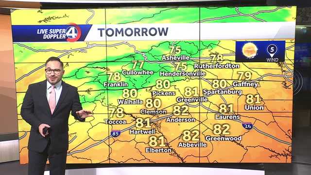 Cooler and More Clouds today