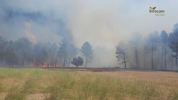 Controlado el incendio de Almodóvar del Pinar