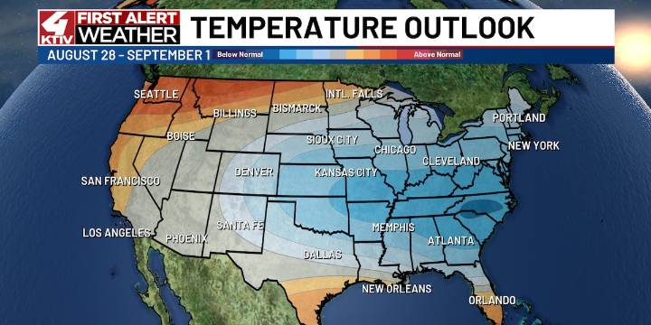 Cooler air and lower humidity to continue