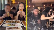 Pareja de influencers se grababan comiendo en un restaurante cuando un auto los chocó: "Nos golpeó directamente"