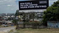 La nueva valla que apareció en Cali: “Ni un voto más por Petro”