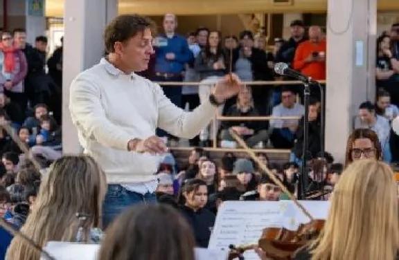 Fundación BPN celebró sus 38 años con música sinfónica en una escuela y este miércoles en el hospital Heller