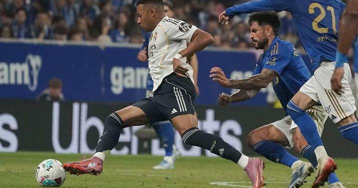 Doblete de Mbappé lleva al Real Madrid al triunfo contra Real Oviedo