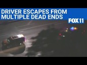 LA police chase suspect sideswipes cars, clocked at going 100 mph