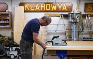 WA ferry woodworkers keep century-old Colman Clock ticking