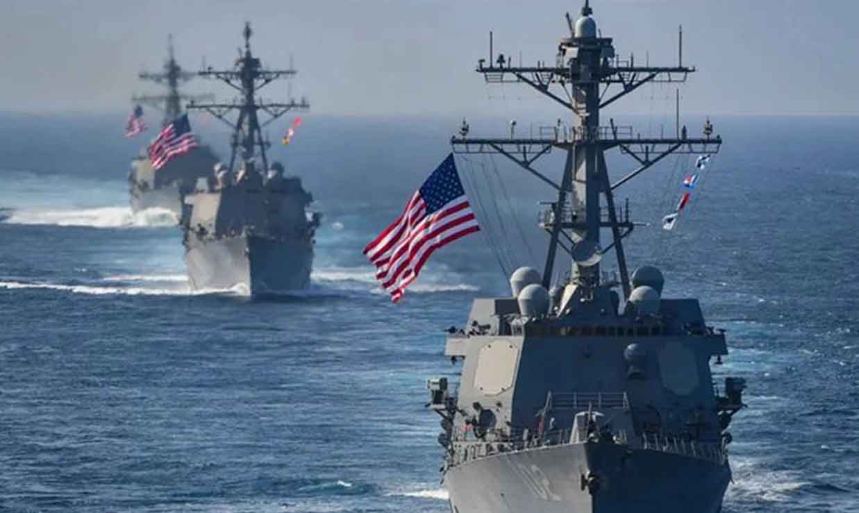 Tres destructores estadounidenses se aproximan a costas de Venezuela