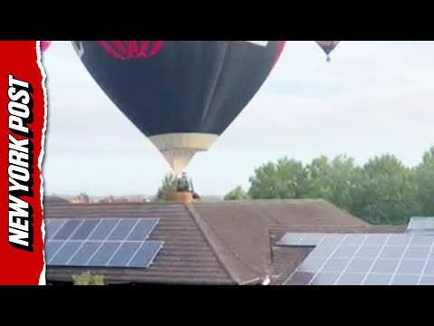 Watch: Hot Air Balloon Crashes into School