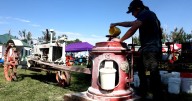 Photos: Threshing Bee under way in Huntley on Sunday
