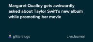 Margaret Qualley gets awkwardly asked about Taylor Swift's new album while promoting her movie: ohnotheydidnt