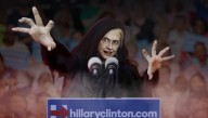 'Let The Hate Flow Through You!' Cackles Cloaked Hillary Clinton At Campaign Rally