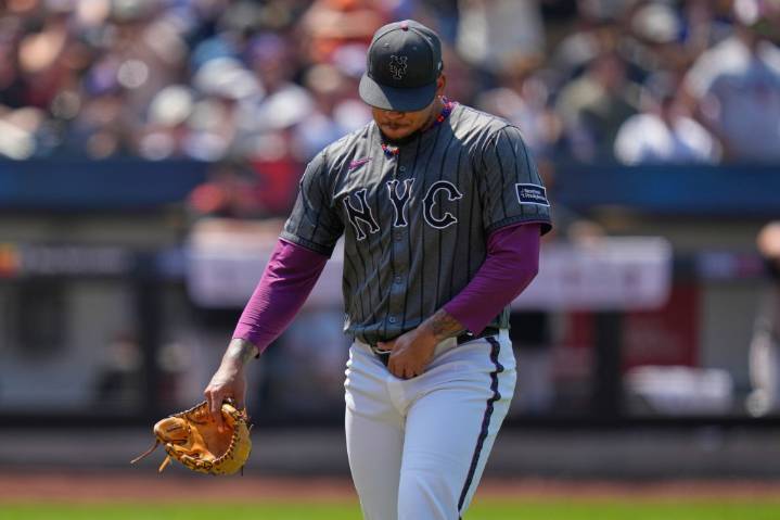 Mets' Frankie Montas reacts to his move to the bullpen