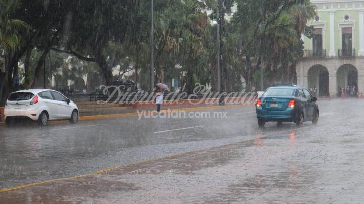 Se esperan lluvias dispersas en la Península de Yucatán, que por la tarde podrían intensificarse