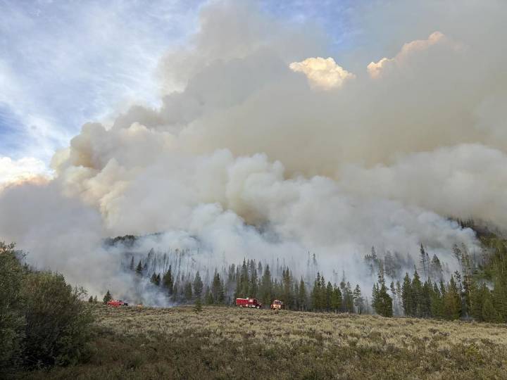 Wildfires Rage In Wyoming With Dollar Lake Fire Leading The Pack
