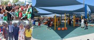 Reinauguran Centennial Park en Roosevelt con nuevo campo de mini fútbol, baloncesto, tenis y playground