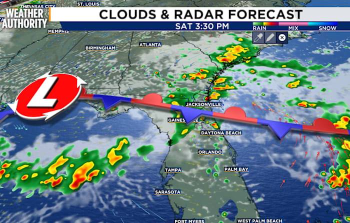 Rounds of rain expected through Labor Day weekend