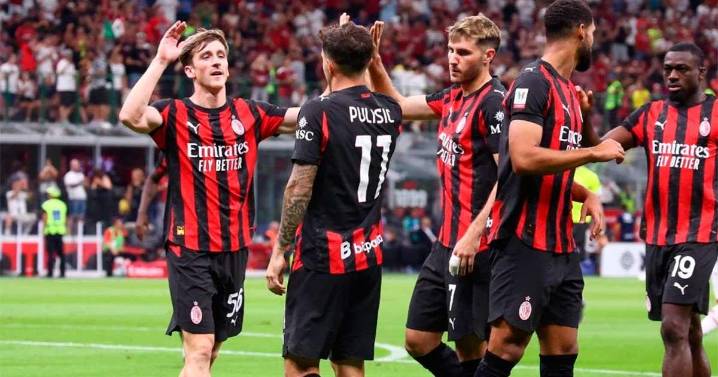 Asistencia de Santi Giménez en el triunfo del Milan ante Bari en la Coppa Italia