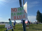 Protestors march outside Miami Correctional Facility, speak out against ICE's 'Speedway Slammer' plans