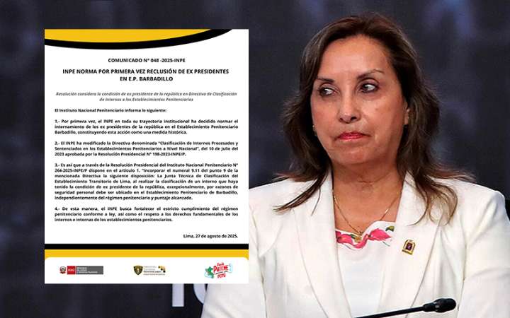 Dina Boluarte también iría a Barbadillo según nuevas directivas