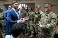 Vance, Hegseth visit Guard troops