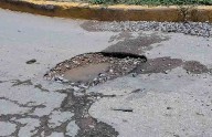 Urge reparar bache en Glorieta Las Gaviotas