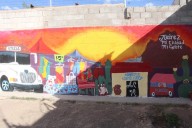 Develaron mural en el Centro Comunitario Azteca