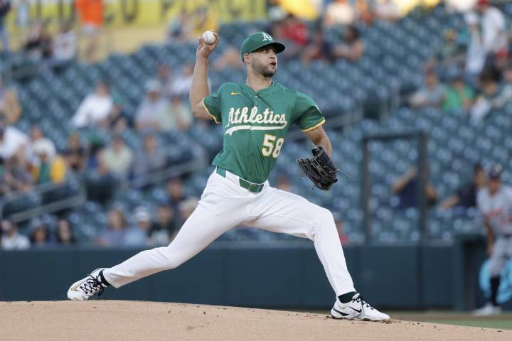 Morales pitches 7 sharp innings and Gelof powers A's past Tigers 7