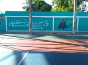 «Te amo Clarina mi princesa», el grafiti de amor que molestó y gustó en cancha Libertad