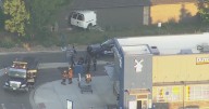 Van misses Dutch Bros. drive-thru in Denver metro area before crashing into garage