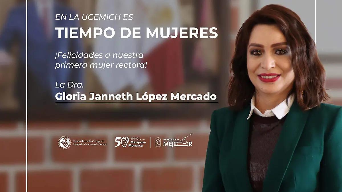 Gloria López, primera mujer en ocupar la rectoría de la Universidad de la Ciénega