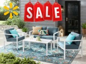 This 4-piece patio set earned Walmart’s best-seller status and it’s on sale with free shipping