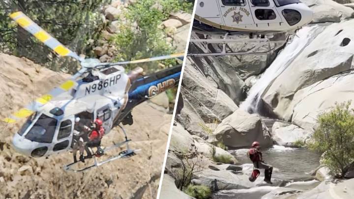 Long Beach man rescued after being trapped behind NorCal waterfall