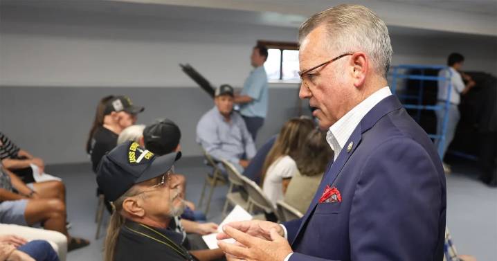 Mark Alford questioned about Medicaid cuts and Trump in Missouri town hall