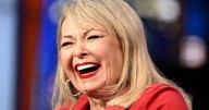 Roseanne Posts Unhinged Meme of Bikini-Clad Stephen Colbert and Howard Stern