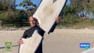 ¡Tremendo! Así ha quedado la tabla de un surfista en Australia tras el ataque de un tiburón