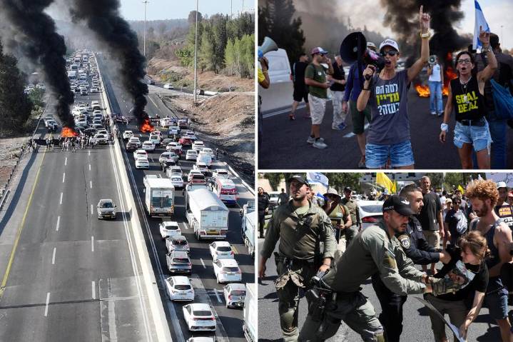 Nationwide strike erupts across Israel demanding hostage deal, end to Gaza war