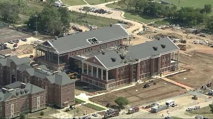 Fire at Texas Woman's University in Denton in North Texas