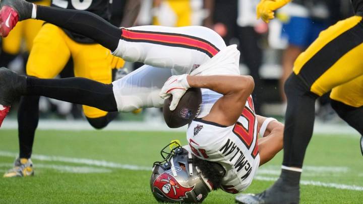 Bucs WR Jalen McMillan (neck) to miss time after awkward fall