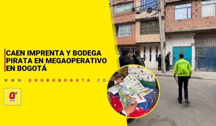 Caen imprenta y bodega pirata en megaoperativo en Bogotá - Noticias de Bogotá y Cundinamarca