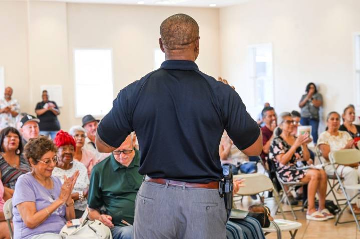 San Bernardino residents enjoy Coffee with a Cop event
