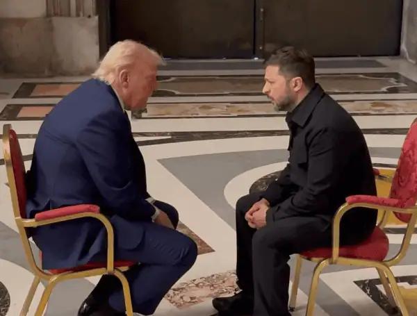 Trump, Zelenskyy Face Off With European Leaders In High