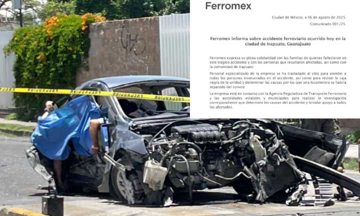 TRÁGICO ACCIDENTE FERROVIARIO EN IRAPUATO DEJA SEIS PERSONAS FALLECIDAS