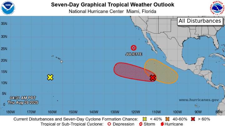 NHC tracking 3 tropical waves in Pacific, 1 in Atlantic