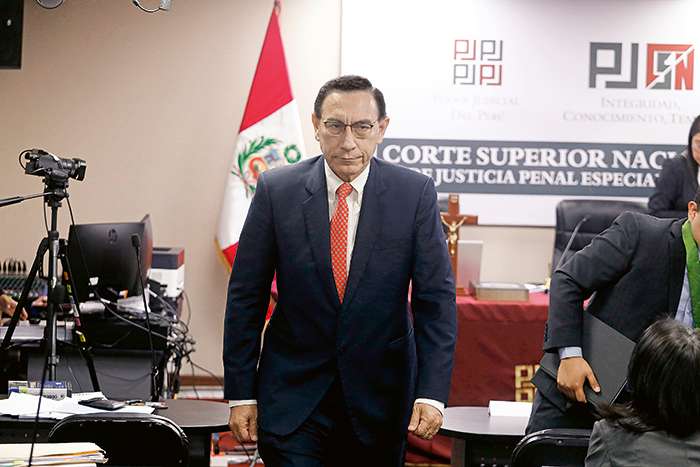 Poder Judicial dictó cinco meses de prisión preventiva contra expresidente Martín Vizcarra