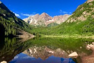 Rangers close part of Maroon Lake loop trail due to 'agitated' bull moose encounters